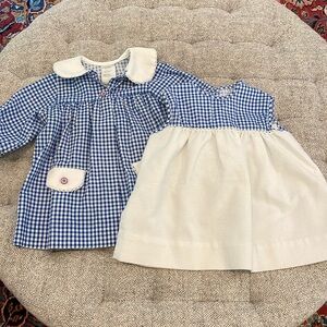 Cute vintage sleeveless dress and overcoat size 3